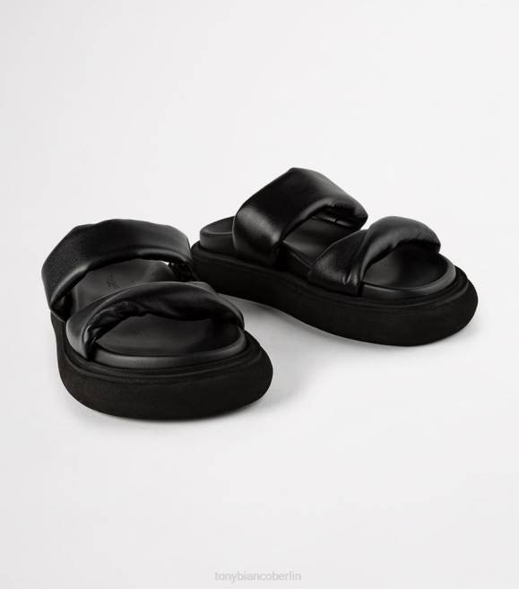 Sandalen| de Tony Bianco Frauen Juni-Sandalen schwarzes Nappaleder 4624639